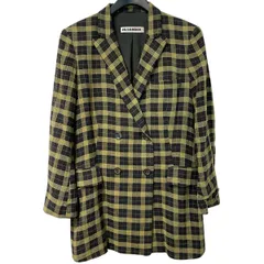 JIL SANDER+ +ライン初期 チェックリネンダブル肩パッドジャケット 8069000144789のサムネイル
