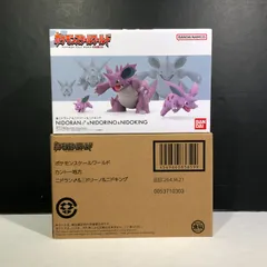 [城東30-103] BANDAI ポケモンスケールワールド カントー地方 ニドラン♂&ニドリーノ&ニドキング