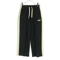 PUMA プーマ ワイドパンツ S ブラック レディース 古着