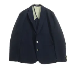 BEAMS LIGHTS ビームスライツ コットン 長袖 シアサッカー テーラードジャケット S ネイビー メンズ 古着のサムネイル
