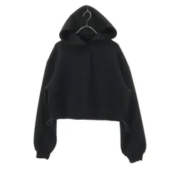 美品 MOUSSY マウジー 長袖 プルオーバー パーカー F ブラック レディース 古着