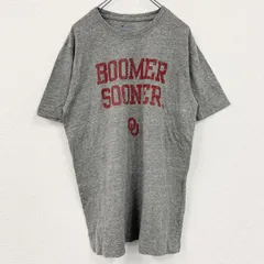 Champion　チャンピオン　半袖プリントTシャツ　3連プリント　クルーネック　現行　灰色　グレー　Lサイズ　古着