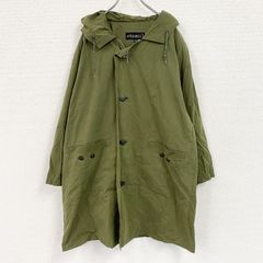 古着 used Birdie 長袖ハーフジップナイロンジャケット フード付き 緑 
