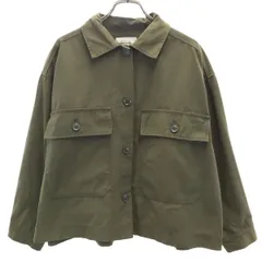 niko and... ニコアンド ワーク シャツジャケット 3 カーキ レディース 古着