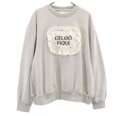 gelato pique ジェラートピケ 長袖 スウェット トレーナー F グレー レディース 古着