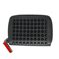 Christian Louboutin クリスチャンルブタン Panettone コインケース 財布 F ブラック×レッド メンズのサムネイル