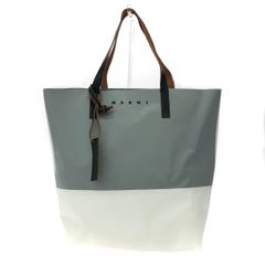 MARNI トートバッグ トライベッカ ホワイト×リーヴグリーン - メルカリ