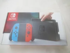  ゲーム Nintendo switch ニンテンドースイッチ 本体 HAC-001 動作品 ジョイコン ネオンレッド ブルー 箱付き 中古品