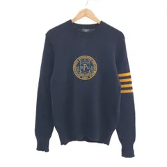 POLO JEANS CO. ポロジーンズカンパニー ワッペンクルーネックニット サイズ:M 90s    ネイビー メンズ / 241001004155のサムネイル