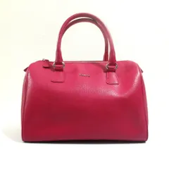 良品 FURLA フルラ レザー ボストンバッグ ハンドバッグ ピンク レディース 古着 中古 USEDのサムネイル