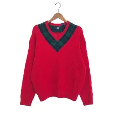 GAP オールドギャップ ケーブルニット サイズ:M  90S   レッド メンズ / 243001004566