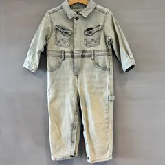 Wrangler ラングラー デニム カバーオール つなぎ ジャンプスーツ Kids Jounior キッズ ジュニア 95cmのサムネイル