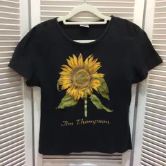 JIM THOMPSON ジムトンプソン Tシャツ M ブラック ひまわりのサムネイル