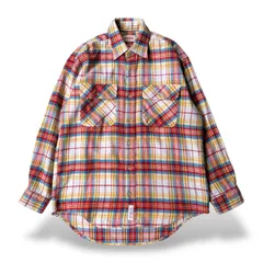 1990's 【Coca Cola】 VINTAGE MADRAS CHECK PATTERN L/S SHIRT / 90年代 マドラス チェック 柄 長袖 シャツ コカコーラのサムネイル