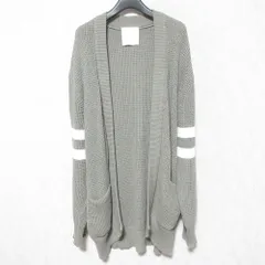 美品 ESTNATION エストネーション コットンニットカーディガン 01-234-12-020126 サイズM グレー メンズ 古着 中古 USEDのサムネイル