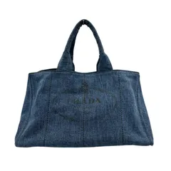 プラダ PRADA トートバッグ カナパ  ラージ B1872B デニム ブルー系 レディースのサムネイル