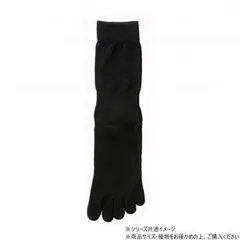 神戸生絲　紳士5本指ソックス24-26cm  5190  ブラック