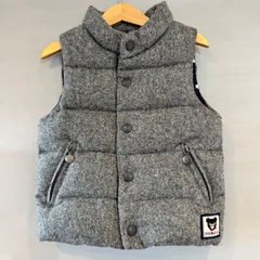 DOUBLE.B ダブルビー Miki house ミキハウス ダウンベスト ミックスグレー 灰 Kids Jounior キッズ ジュニア サイズ 100cm