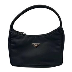 美品 PRADA プラダ テスート ナイロン ハンドバッグ トライアングル
