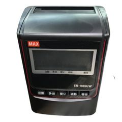 マックス 電子タイムレコーダー ER-110SUW ブラック 中古 Y1 - メルカリ