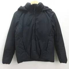d■ユニクロ/UNIQLO 420251 ハイブリッドダウンパーカ【S】黒/LADIES/22e【中古】