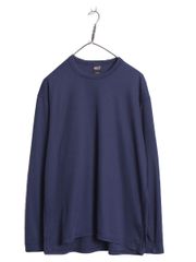 00s ローレン ラルフローレン Vネック ボーダー 長袖 Tシャツ レディース M オールド ７分袖 ロンT コットン ストレッチ リブ編み きれいめ Ralph Lauren - 00s ローレン ラルフローレン Vネック ボーダー 長袖 T