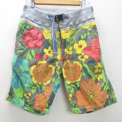 K■ゴースローキャラバン/GO SLOW CARAVAN 花柄 ショーツ ハーフパンツ/リネン素材【4】MENS■23【中古】のサムネイル