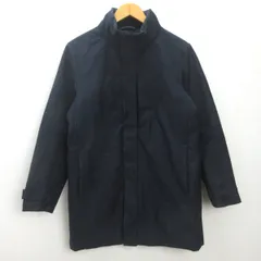 d■ユニクロ/NIQLOハイブリッドダウンコート JKT■紺【S】MENS/8K【中古】