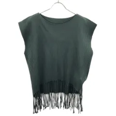 me ISSEY MIYAKE ミーイッセイ ミヤケ 25AW フリンジプリーツトップス MI54KK611 グリーン Fのサムネイル