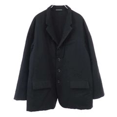 ギャルソン オーバーサイズポリ縮ジャケット 黒 縮絨 山口一郎 - メルカリ
