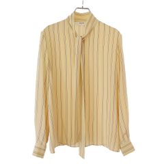 CELINE 20SS ラヴァリエール フリルカラーブラウス 40 ラッフル - メルカリ