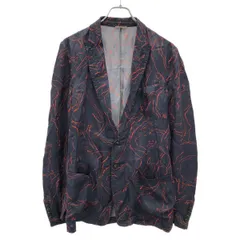 DRIES VAN NOTEN ドリスヴァンノッテン 15SS グラフィックレーヨンジャケット  ネイビー レッド 44のサムネイル
