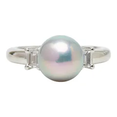 タサキ リング 指輪 真珠 Pt900 プラチナ レディース TASAKI【1-0268268】のサムネイル