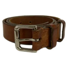 POLObyRalphLauren(ポロラルフローレン) ベルト 34/85 - ダークブラウン レザー