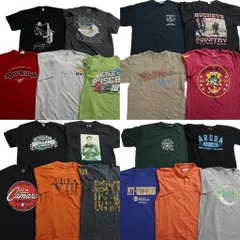 古着卸 まとめ売り TシャツMIX 19枚セット ( メンズ L/XL ) ヘンリーネック スターウォーズ  コロンビア チャンピオン  中古 古着 NE5281のサムネイル