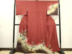 平和屋本店▽極上　結城縮　単衣　結城屋謹製　矢絣　証紙付き　逸品　DZAB5921kh6 平和屋本店▽極上 結城縮 単衣 結城屋謹製 矢絣 証紙付き 逸品