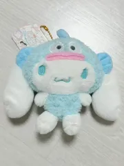 サンリオ 20周年 シナモロール x ハンギョドン コラボ ぬいぐるみ キーホルダー
