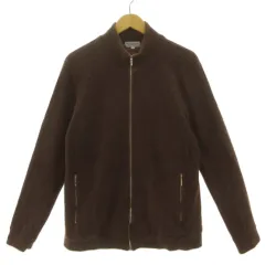 ユナイテッドアローズ ブルーレーベル UNITED ARROWS BLUE LABEL ドライバーズニット 1213-241-1909 ハイネック ジップアップ ウール ブラウン 茶 Lのサムネイル