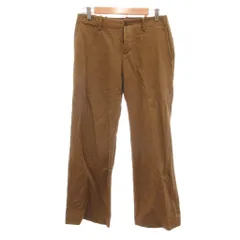 ラルフローレン RALPH LAUREN パンツ 9 茶 ブラウン 無地 ベルトループ /ML