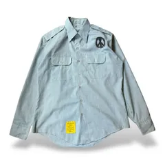 1980's VINTAGE CODE STENCIL ART MILITARY L/S SHIRT / 80年代 ステンシル アート ミリタリー 長袖 シャツ