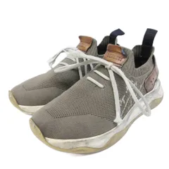 ベルルッティ Berluti SHADOW Scrit Knit Patine Leather Sneakers シャドウ スクリット ニット レザー スニーカー カリグラフィ 限定色 切替 カーキ ブラウン 系 IBO95 0427のサムネイル