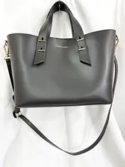 CHARLES & KEITH チャールズ＆キース ポーチ付き ハンド バッグ 黒 ■■レディース