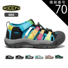 【新品】 種類70：RAINBOW-TIEDYE/Y3(22cm) キーン キッズ サンダル ニューポート エイチツー KEEN NEWPORT H2 CILD/YOUTH アウトドアサンダル コンフォートサンダル ニューポート 水陸両用 つま先ガード 洗える
