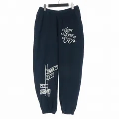 ネペンテス NEPENTHES OTAKARA NYC お宝 25SS Printed Sweat Pant スウェットパンツ M ネイビー 紺 QV1936のサムネイル