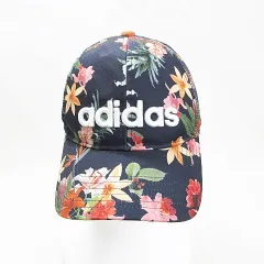 アディダス adidas ゴルフ 帽子 キャップ メッシュ 総柄 花柄 紺 ネイビー フリー