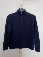 ポロラルフローレン ハーフジップアップ スウェット (ネイビー / M)