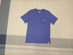 (M/95) カーハート グラフィック 半袖Tシャツ ブルー 105179 H53