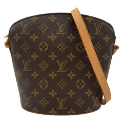ルイ・ヴィトン LOUIS VUITTON ドルーオ M51290 ブラウン モノグラム/レザー レディース ショルダーバッグ