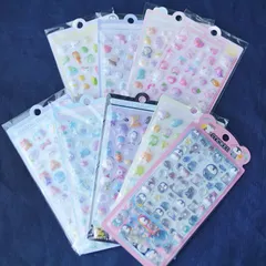 ９枚セット✨️ぷっくりシール　まとめ売り　立体　３Ｄシール