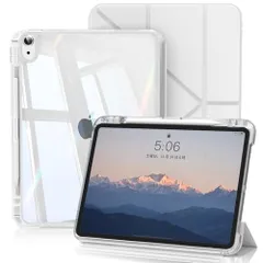 iPad 11世代 /10世代 ケース 分離式 11インチ 2025/10.9インチ 2022 透明 背面 着脱式 カバー ペン収納 三つ折り多機能 スタンド Touch IDと オートスリープ 機能対応 軽量 薄型 耐衝撃 クリア 対応 i 22ff29f8